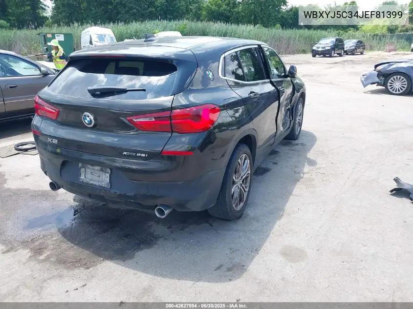 2018 BMW X2 xDrive28I VIN: WBXYJ5C34JEF81399 Lot: 42627594