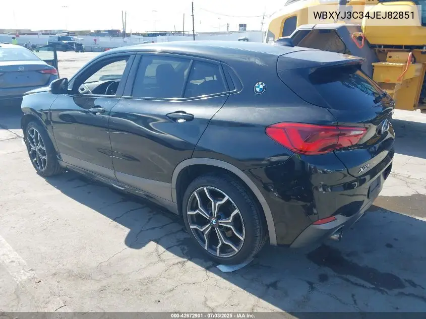 2018 BMW X2 Sdrive28I VIN: WBXYJ3C34JEJ82851 Lot: 42672901