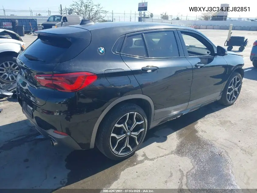 2018 BMW X2 Sdrive28I VIN: WBXYJ3C34JEJ82851 Lot: 42672901