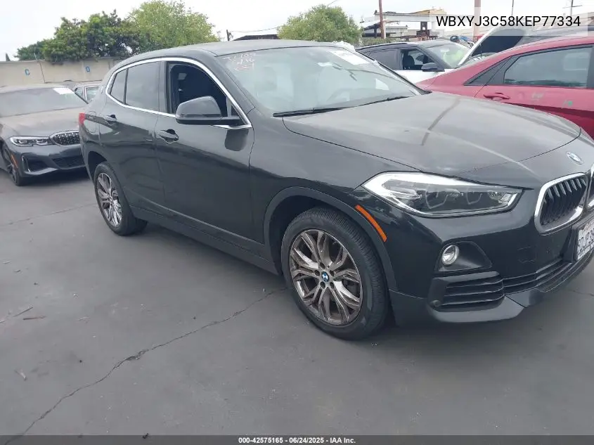 2019 BMW X2 Sdrive28I VIN: WBXYJ3C58KEP77334 Lot: 42575165