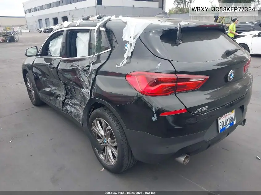 2019 BMW X2 Sdrive28I VIN: WBXYJ3C58KEP77334 Lot: 42575165