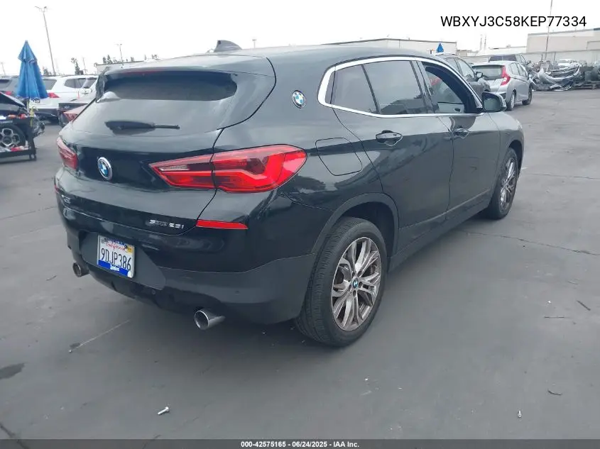 2019 BMW X2 Sdrive28I VIN: WBXYJ3C58KEP77334 Lot: 42575165