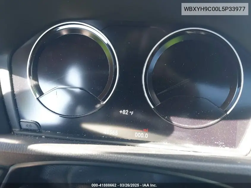 2020 BMW X2 Sdrive28I VIN: WBXYH9C00L5P33977 Lot: 41888662