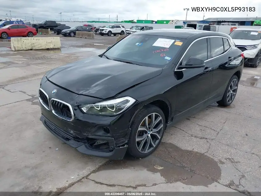 2020 BMW X2 Sdrive28I VIN: WBXYH9C0XL5P93183 Lot: 42206457