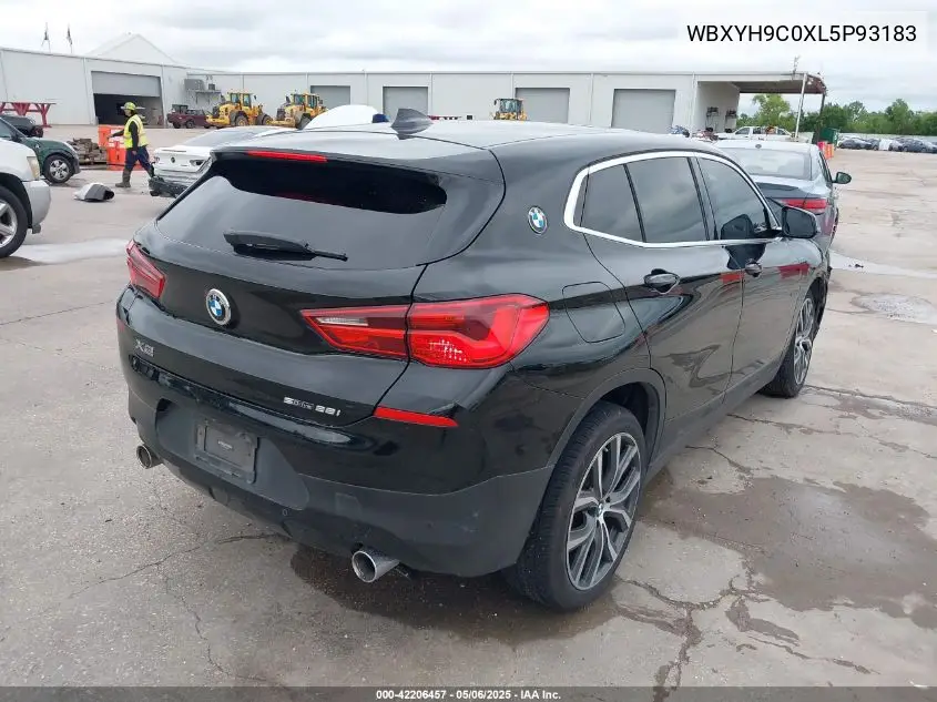 2020 BMW X2 Sdrive28I VIN: WBXYH9C0XL5P93183 Lot: 42206457