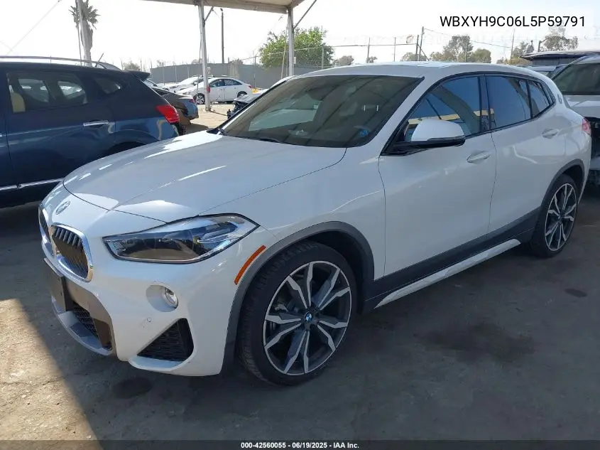 2020 BMW X2 Sdrive28I VIN: WBXYH9C06L5P59791 Lot: 42560055