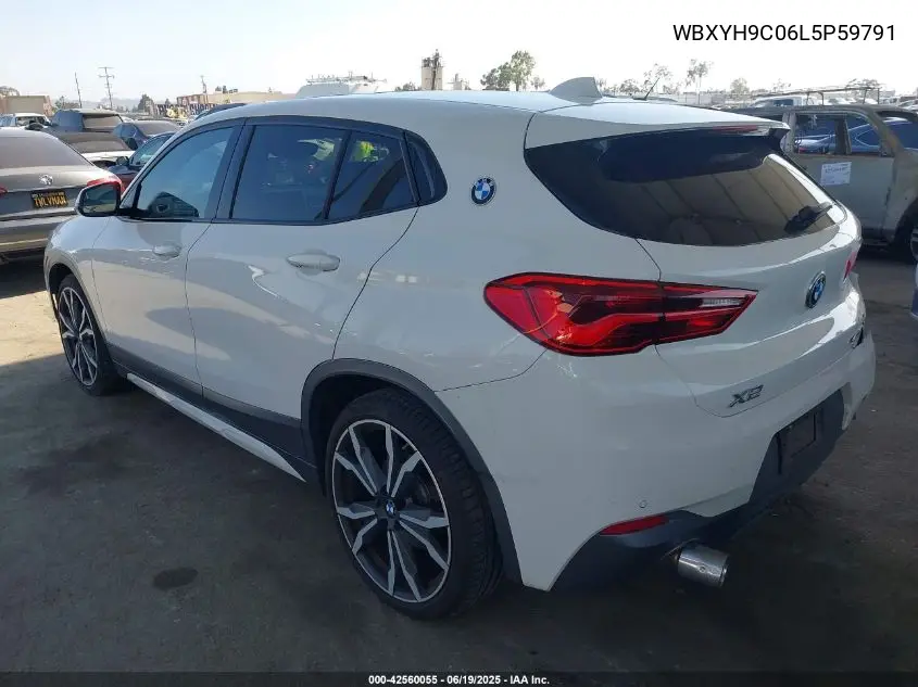 2020 BMW X2 Sdrive28I VIN: WBXYH9C06L5P59791 Lot: 42560055