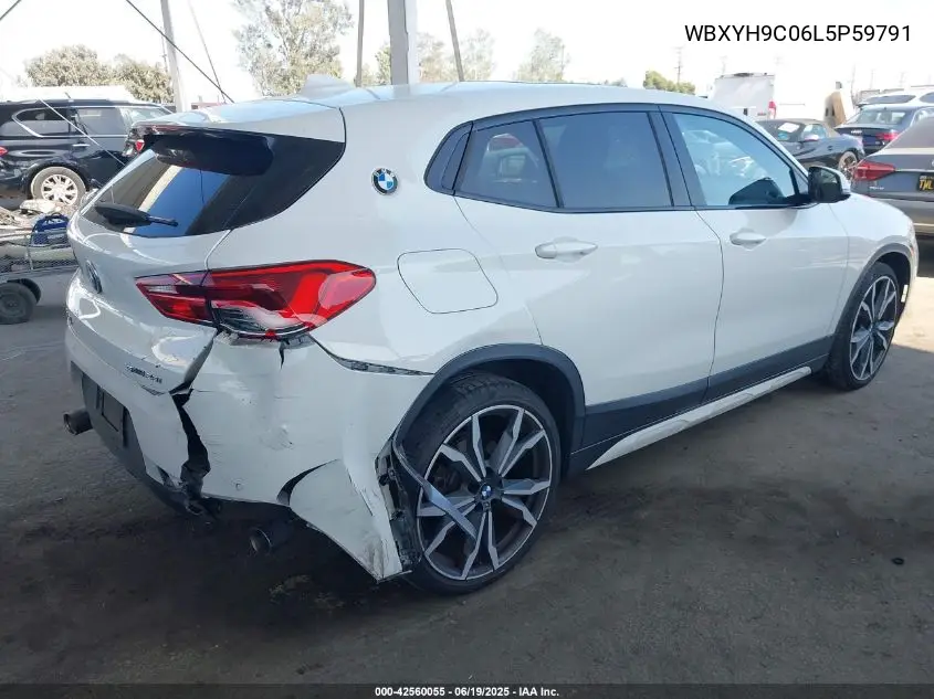 2020 BMW X2 Sdrive28I VIN: WBXYH9C06L5P59791 Lot: 42560055
