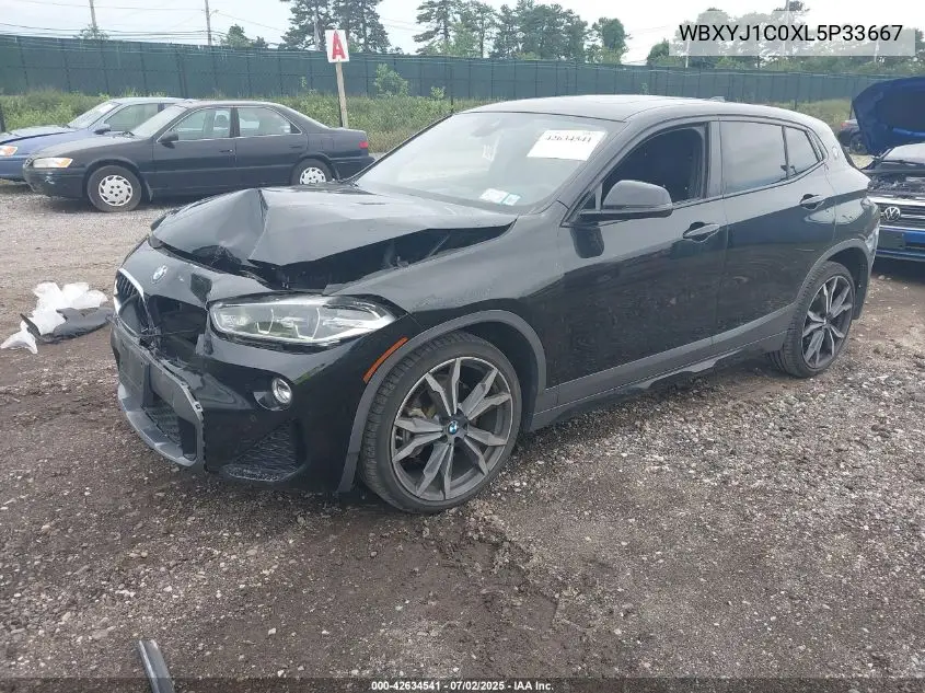 2020 BMW X2 xDrive28I VIN: WBXYJ1C0XL5P33667 Lot: 42634541