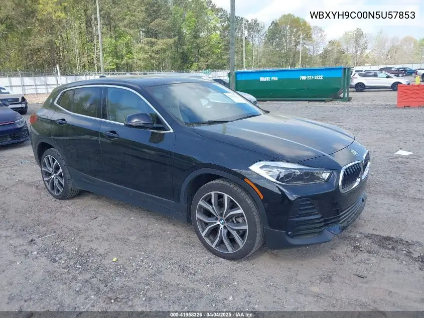 2022 BMW X2 Sdrive28I VIN: WBXYH9C00N5U57853 Lot: 41958326