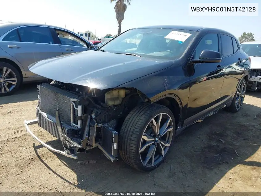 2022 BMW X2 Sdrive28I VIN: WBXYH9C01N5T42128 Lot: 42443780