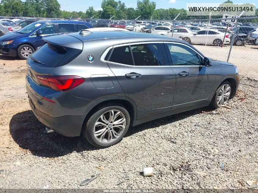 2022 BMW X2 Sdrive28I VIN: WBXYH9C09N5U13494 Lot: 42535094