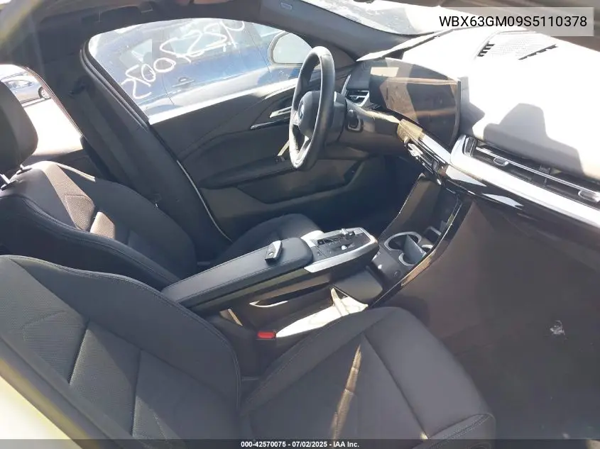 2025 BMW X2 xDrive28I VIN: WBX63GM09S5110378 Lot: 42570075