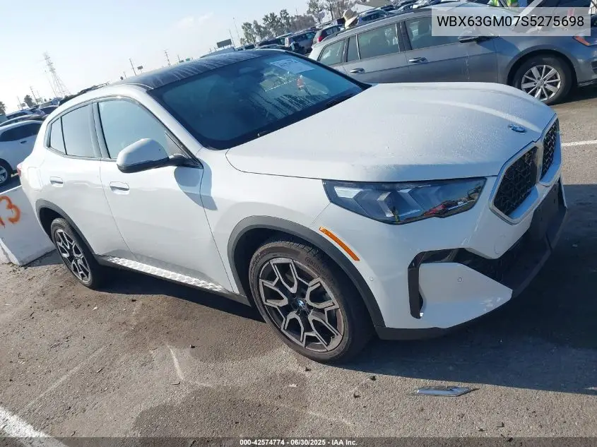 2025 BMW X2 xDrive28I VIN: WBX63GM07S5275698 Lot: 42574774