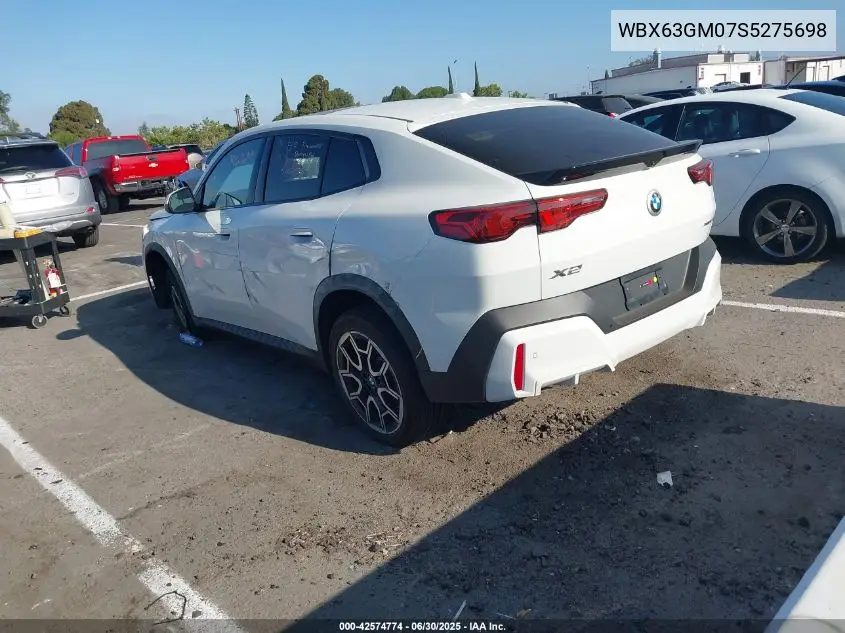 2025 BMW X2 xDrive28I VIN: WBX63GM07S5275698 Lot: 42574774