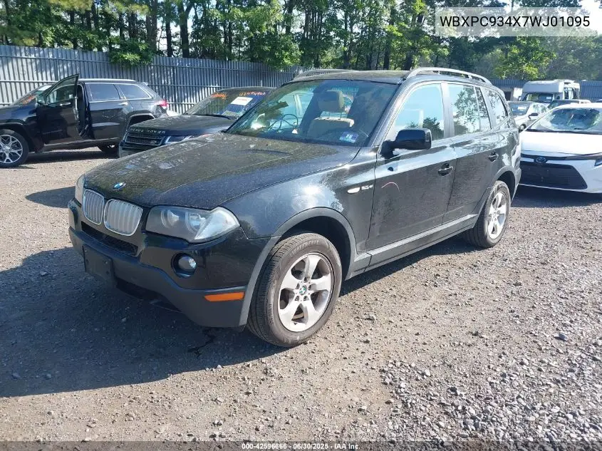 2007 BMW X3 3.0Si VIN: WBXPC934X7WJ01095 Lot: 42596666