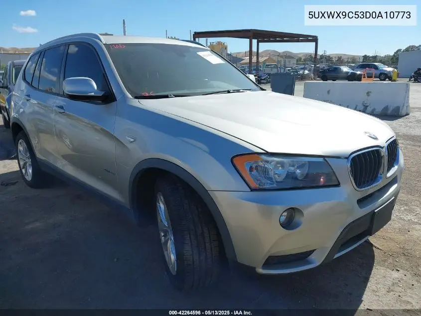 2013 BMW X3 xDrive28I VIN: 5UXWX9C53D0A10773 Lot: 42264596
