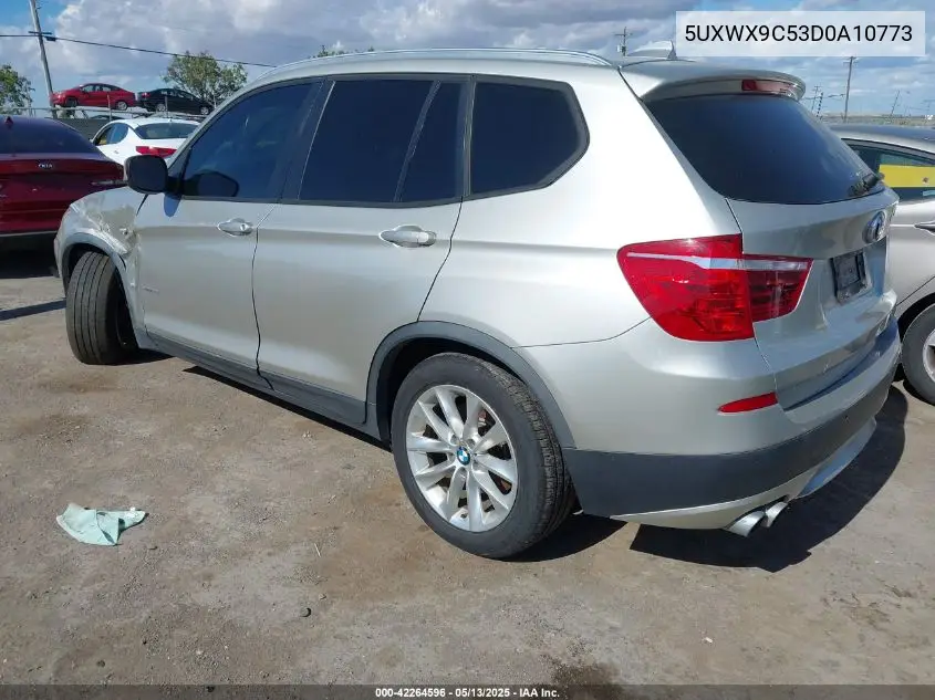 2013 BMW X3 xDrive28I VIN: 5UXWX9C53D0A10773 Lot: 42264596