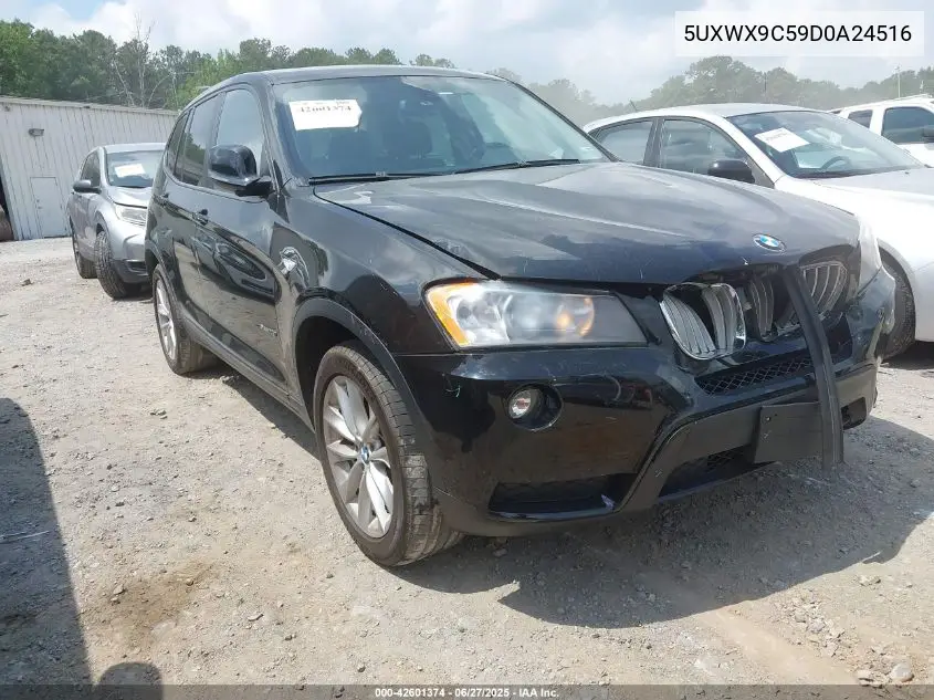 2013 BMW X3 xDrive28I VIN: 5UXWX9C59D0A24516 Lot: 42601374