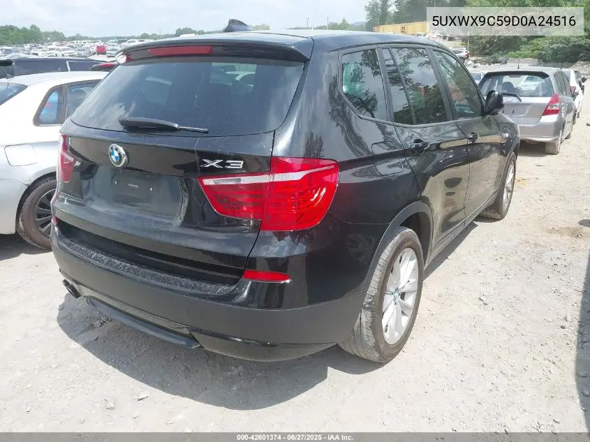 2013 BMW X3 xDrive28I VIN: 5UXWX9C59D0A24516 Lot: 42601374