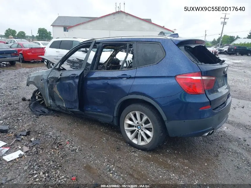 2014 BMW X3 xDrive28I VIN: 5UXWX9C55E0D17640 Lot: 42256642