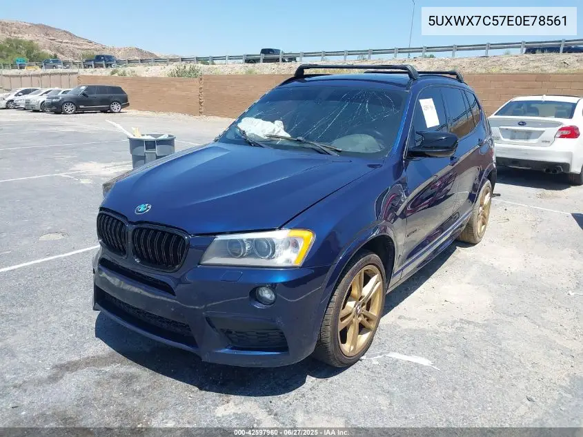 2014 BMW X3 xDrive35I VIN: 5UXWX7C57E0E78561 Lot: 42597960