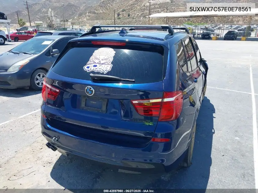 2014 BMW X3 xDrive35I VIN: 5UXWX7C57E0E78561 Lot: 42597960