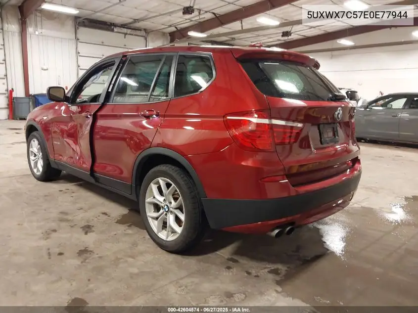 2014 BMW X3 xDrive35I VIN: 5UXWX7C57E0E77944 Lot: 42604574
