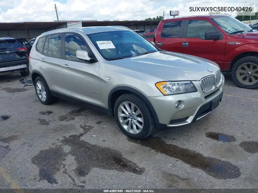 2014 BMW X3 xDrive28I VIN: 5UXWX9C58E0D40426 Lot: 42607850