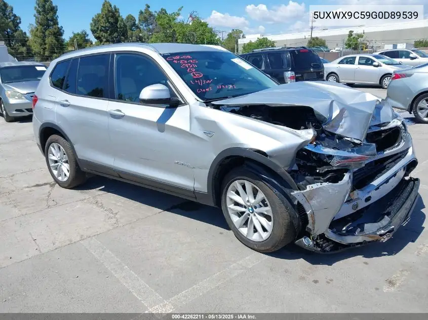 2016 BMW X3 xDrive28I VIN: 5UXWX9C59G0D89539 Lot: 42262211
