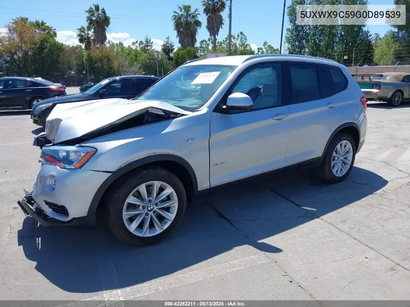 2016 BMW X3 xDrive28I VIN: 5UXWX9C59G0D89539 Lot: 42262211