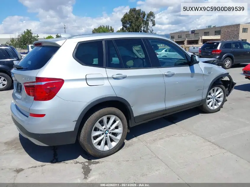 2016 BMW X3 xDrive28I VIN: 5UXWX9C59G0D89539 Lot: 42262211