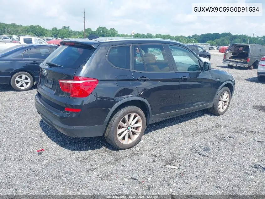 2016 BMW X3 xDrive28I VIN: 5UXWX9C59G0D91534 Lot: 42622256