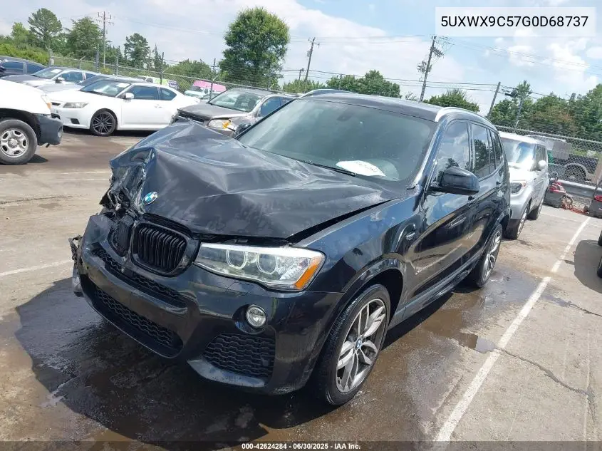 2016 BMW X3 xDrive28I VIN: 5UXWX9C57G0D68737 Lot: 42624284