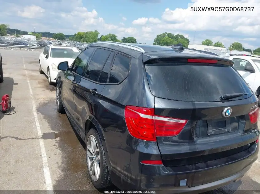 2016 BMW X3 xDrive28I VIN: 5UXWX9C57G0D68737 Lot: 42624284