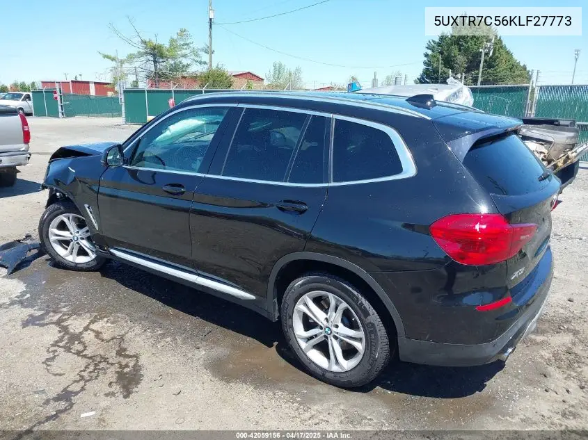 2019 BMW X3 Sdrive30I VIN: 5UXTR7C56KLF27773 Lot: 42059156