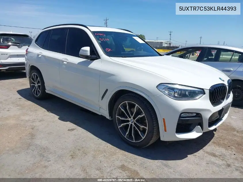 2019 BMW X3 Sdrive30I VIN: 5UXTR7C53KLR44393 Lot: 42225707