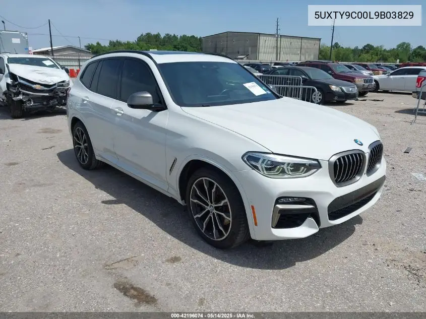 2020 BMW X3 M40I VIN: 5UXTY9C00L9B03829 Lot: 42196074