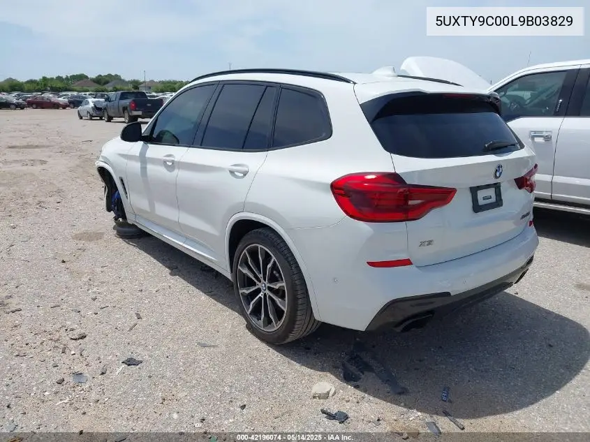 2020 BMW X3 M40I VIN: 5UXTY9C00L9B03829 Lot: 42196074