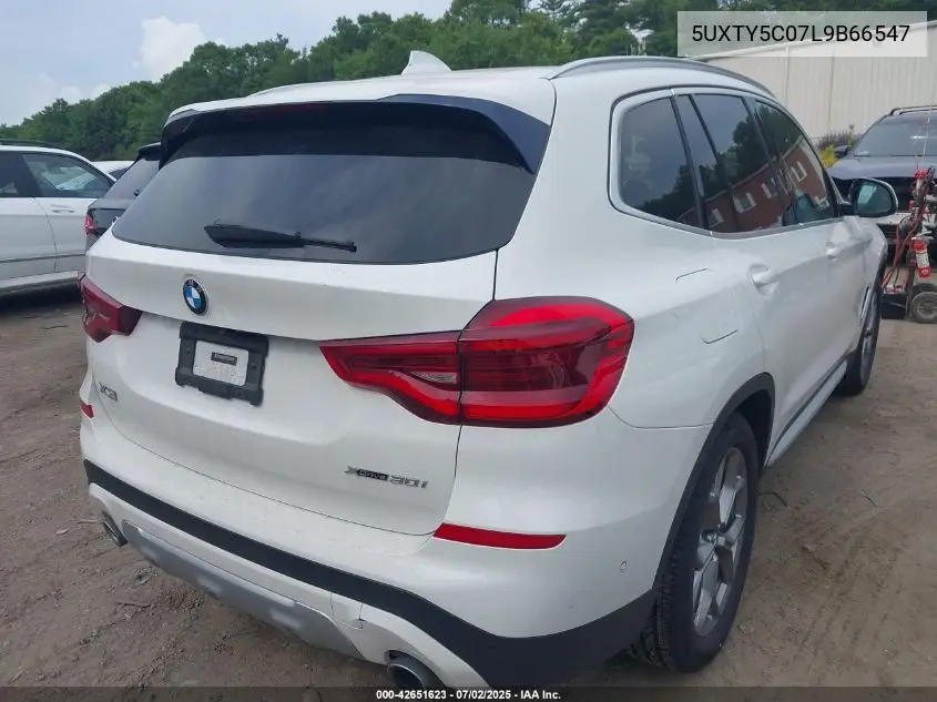 2020 BMW X3 xDrive30I VIN: 5UXTY5C07L9B66547 Lot: 42651623