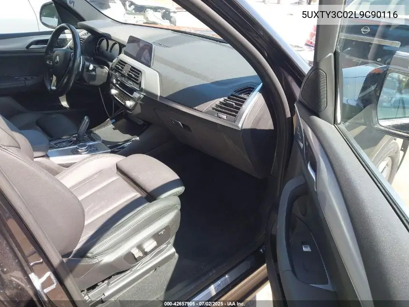2020 BMW X3 Sdrive30I VIN: 5UXTY3C02L9C90116 Lot: 42657905