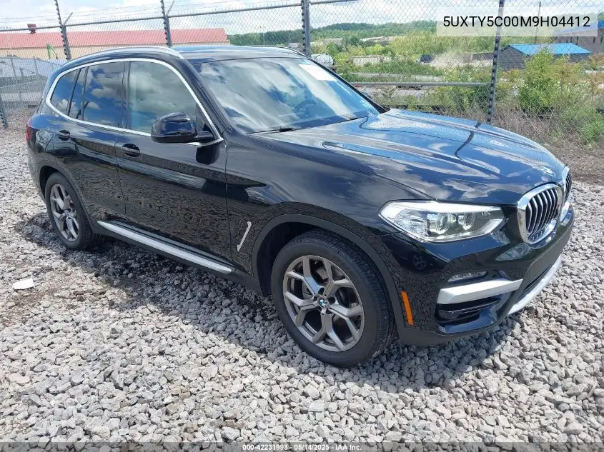 2021 BMW X3 xDrive30I VIN: 5UXTY5C00M9H04412 Lot: 42231998