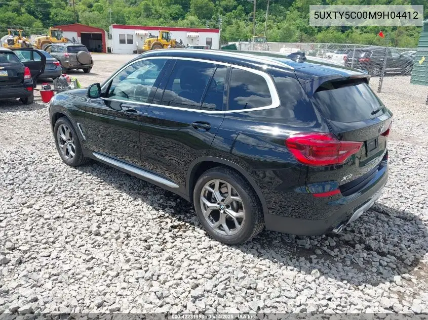 2021 BMW X3 xDrive30I VIN: 5UXTY5C00M9H04412 Lot: 42231998