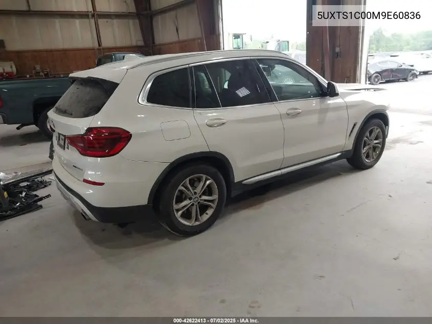 2021 BMW X3 Phev xDrive30E VIN: 5UXTS1C00M9E60836 Lot: 42622413