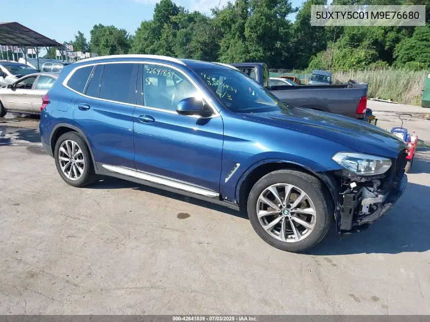 2021 BMW X3 xDrive30I VIN: 5UXTY5C01M9E76680 Lot: 42641839