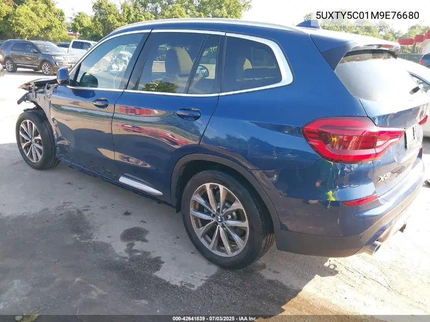 2021 BMW X3 xDrive30I VIN: 5UXTY5C01M9E76680 Lot: 42641839