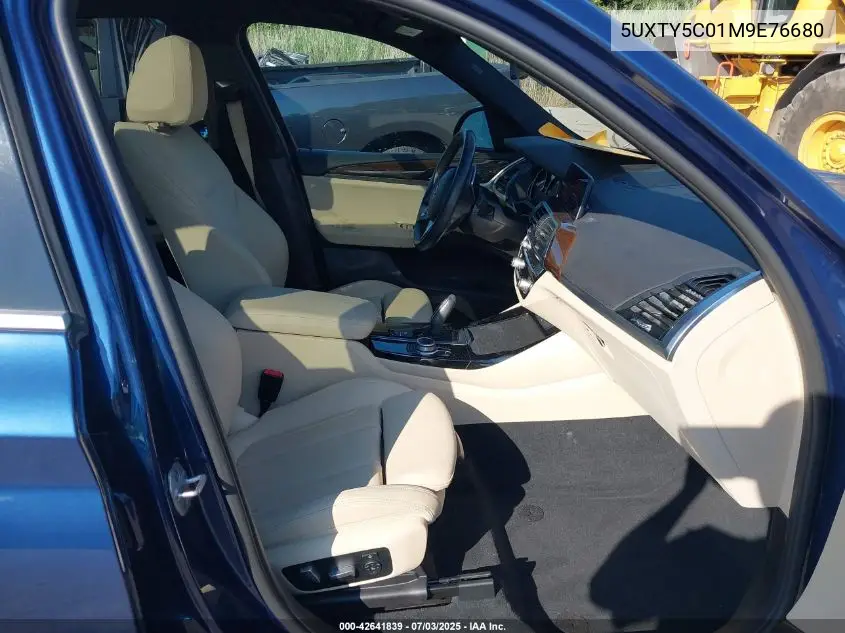 2021 BMW X3 xDrive30I VIN: 5UXTY5C01M9E76680 Lot: 42641839
