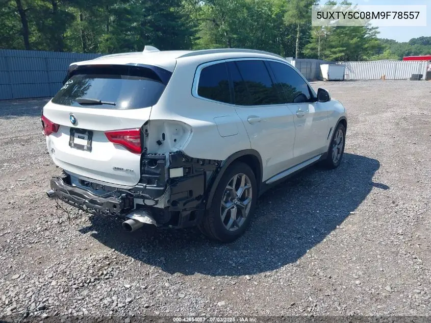 2021 BMW X3 xDrive30I VIN: 5UXTY5C08M9F78557 Lot: 42654087