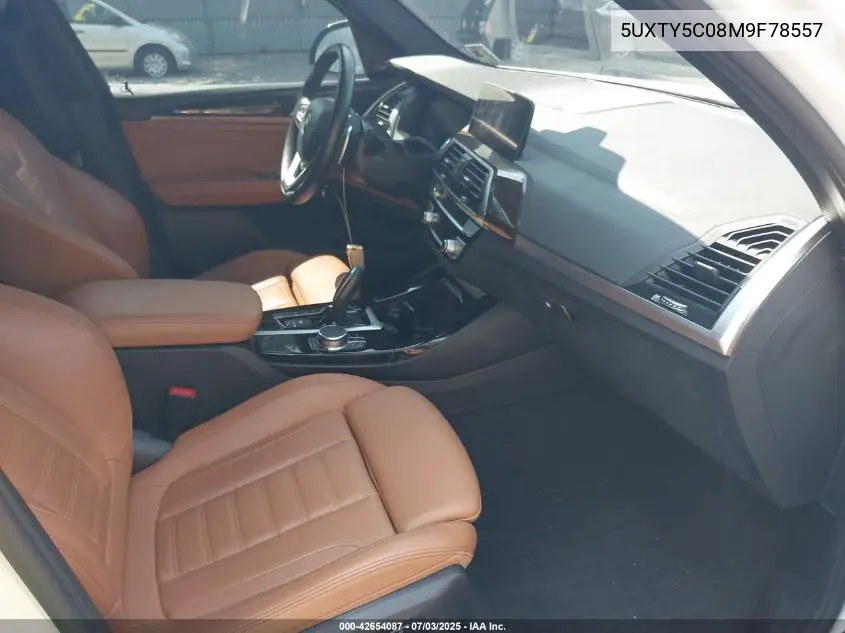 2021 BMW X3 xDrive30I VIN: 5UXTY5C08M9F78557 Lot: 42654087