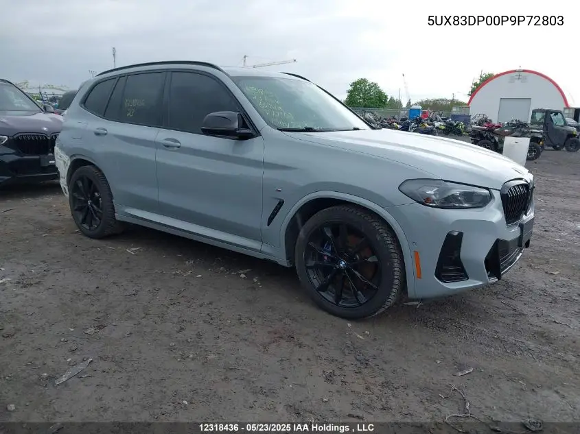 2023 BMW X3 M40I VIN: 5UX83DP00P9P72803 Lot: 12318436